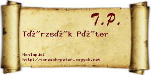 Törzsök Péter névjegykártya